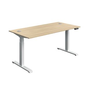 Modara Dm Sit/Stand Dsk 1600 Oak/Wht