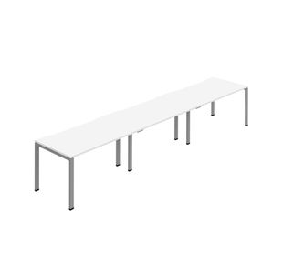 Jemini 3P Bench Desk White/Silver X3