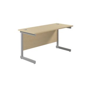 Jemini Rect Desk 1200 Maple/Silver