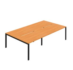 4 Per Back-Back Bench Desk Bch/Blk