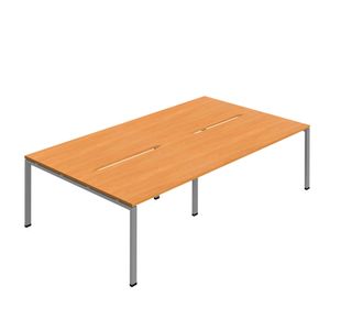 4 Per Back-Back Bench Desk Bch/Slv