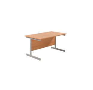 Jemini Rect Desk 1200 Beech/Silver