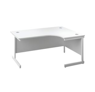 First Radial Rh Desk 1800 Wht/Wht