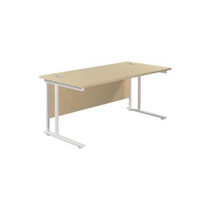 Jemini Rect Cant Desk 1600X800 Mple