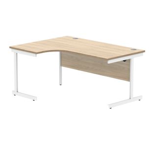 Polaris Lh Rdl Desk 1612 Coak/Wht