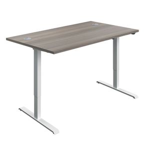 Jemini Sit/Stand Desk 1200 Goak/Wht