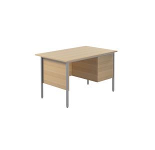 Modara Desk 2Drw Fxd Ped 1200Mm Oak