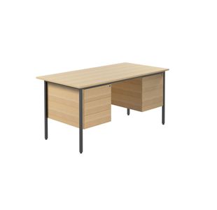 Modara Desk 2/3Drw Fxd Ped 1500 Oak
