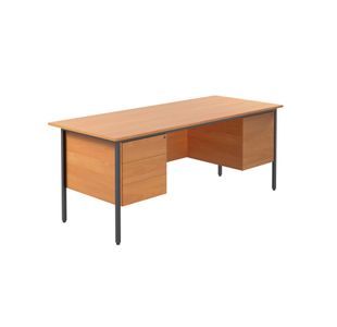 Modara Desk 2/3Drw Fxd Ped 1800 Bch
