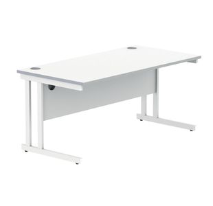 Polaris Rect Cant Desk 1600Mm Awht