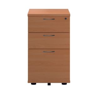First 3Drw Under Desk Pedestal Beech