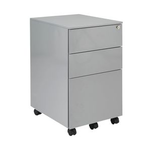 First 3 Drw Under Desk Silver