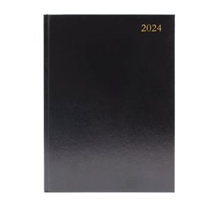 Desk Diary Dpp Appt A4 Black 2024