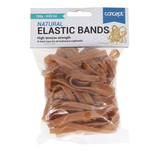 Concept 100G Bag Elastic Bands - Size 64