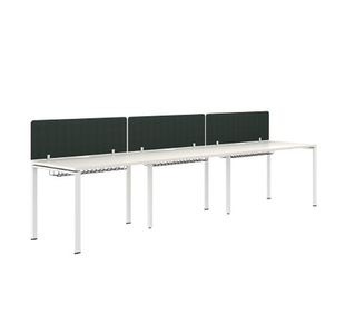 3 Person Single Row Bench Desk