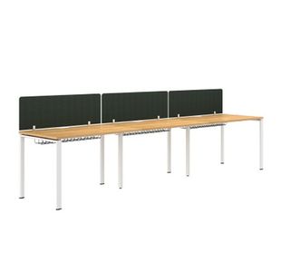 3 Person Single Row Bench Desk