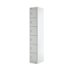 Six Compartment Locker 300 Lgrey
