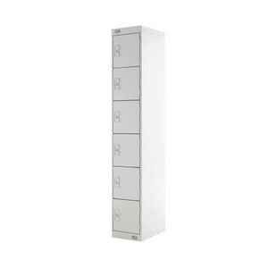 Six Compartment Locker 450 Lgrey