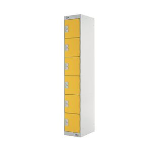 Six Compartment Locker 450 Yellow