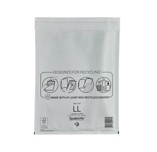 Sealed Air Bubble Mailer Wht Pkpk50