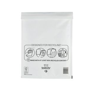 Sealed Air Bubbag Wht G4 240X330 P50