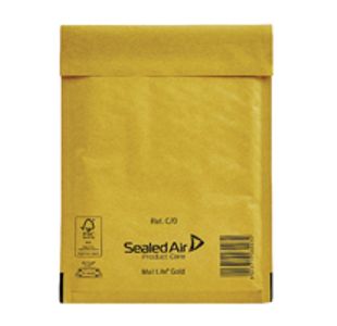 Bubble Lined Bag Gold 150X210 Pk100