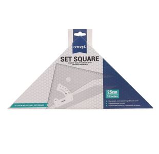 Concept 10"/25Cm Adjustable Set Square
