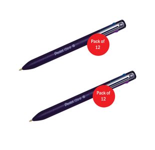 Pentel Izee 4Col Ball Pk12 2For1