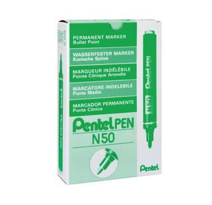 Pentel N50 Green Marker Bullet Pk12