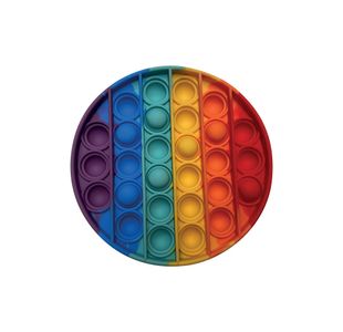 Pop Fidget Pad Round Multicoloured
