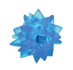 Flashing Crystal Shape Ball Lgt 60Mm