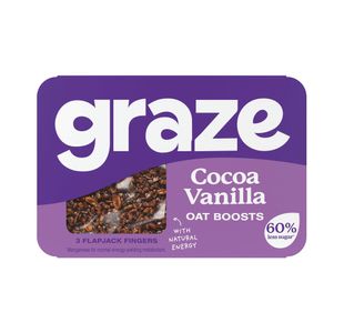 Graze Cocoa Vanilla Flapjack 50G Pk9