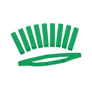 Team Bands Pp Tape Green Pk10