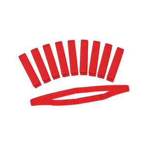 Team Bands Pp Tape Red Pk10