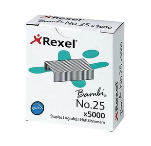 Rexel No25 Staples Metal 4Mm Pk5000