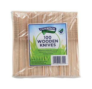 Caterpack Env Wooden Knives Pk100