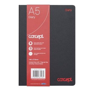 Concept A5 Undated Page A Day Diary With