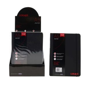 Concept A5 192Pg Black Journal Ruled W/E