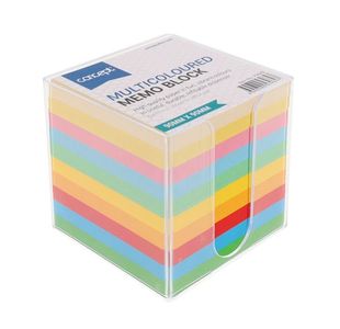 Concept Multicolour Memo Block In Pvc Bo