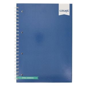 Concept Blue A4 160Pg Hardback Spiral No