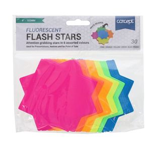 Concept Pkt.30 4" Flash Stars