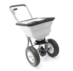 Salt Spreader + Rain Cover Grey 36Kg