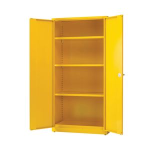 Yellow 3Shf Haz Storage Cabinet 72In