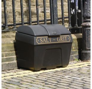Victoriana Salt Bin Blk/Gld 400L