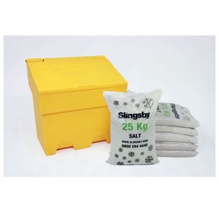 Stackable Salt Bin + White Salt 170L