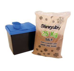 Salt Bin Kit 30L+25Kg De-Icing Salt