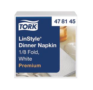 Tork Linstyle Din Napkin Wht Pk50