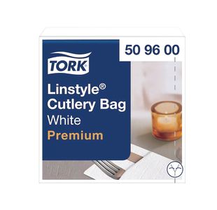Tork Linstyle Cutlery Bag Wht Pk50