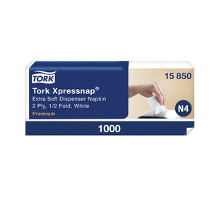Tork Xpress 2 Ply Napkin White 1000