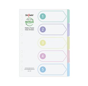 Reborn Index Dividers 5-Part Pk5